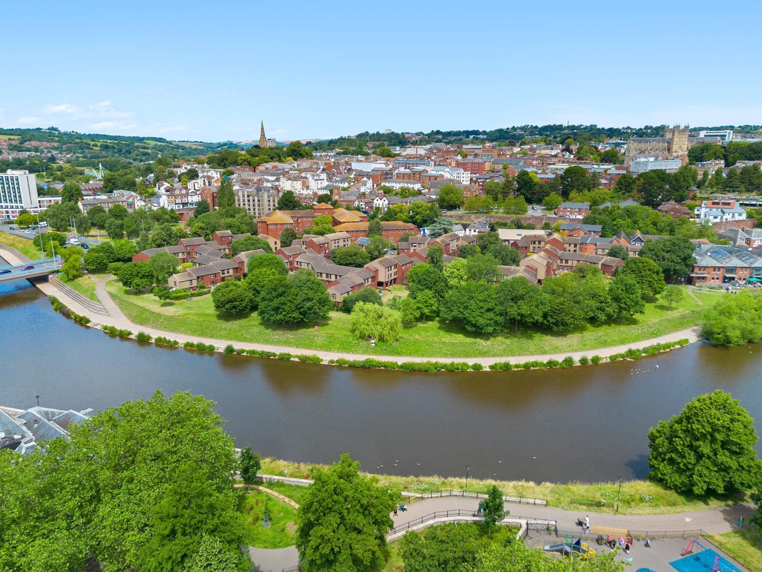 River Exe Cottage Waterfront เอ็กซิเตอร์ ภายนอก รูปภาพ