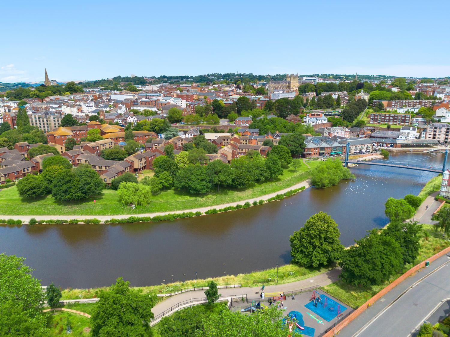 River Exe Cottage Waterfront เอ็กซิเตอร์ ภายนอก รูปภาพ